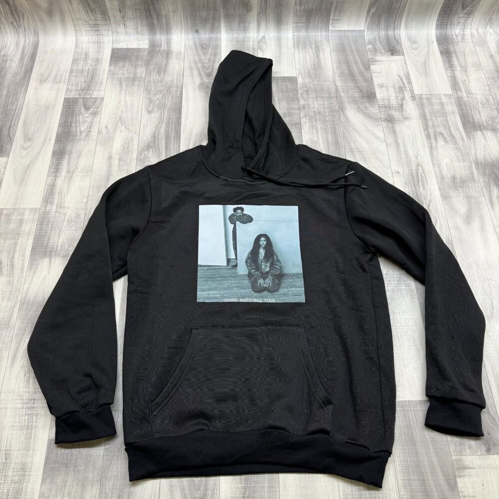 ✅Womens XL Black Graphic Hoodie Kendrick Lamar & SZA Grand National Tour 2025
